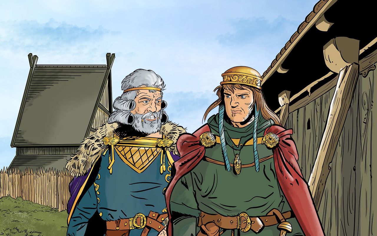 tegning af to konger